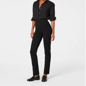 Spanx Straight leg black dress pants